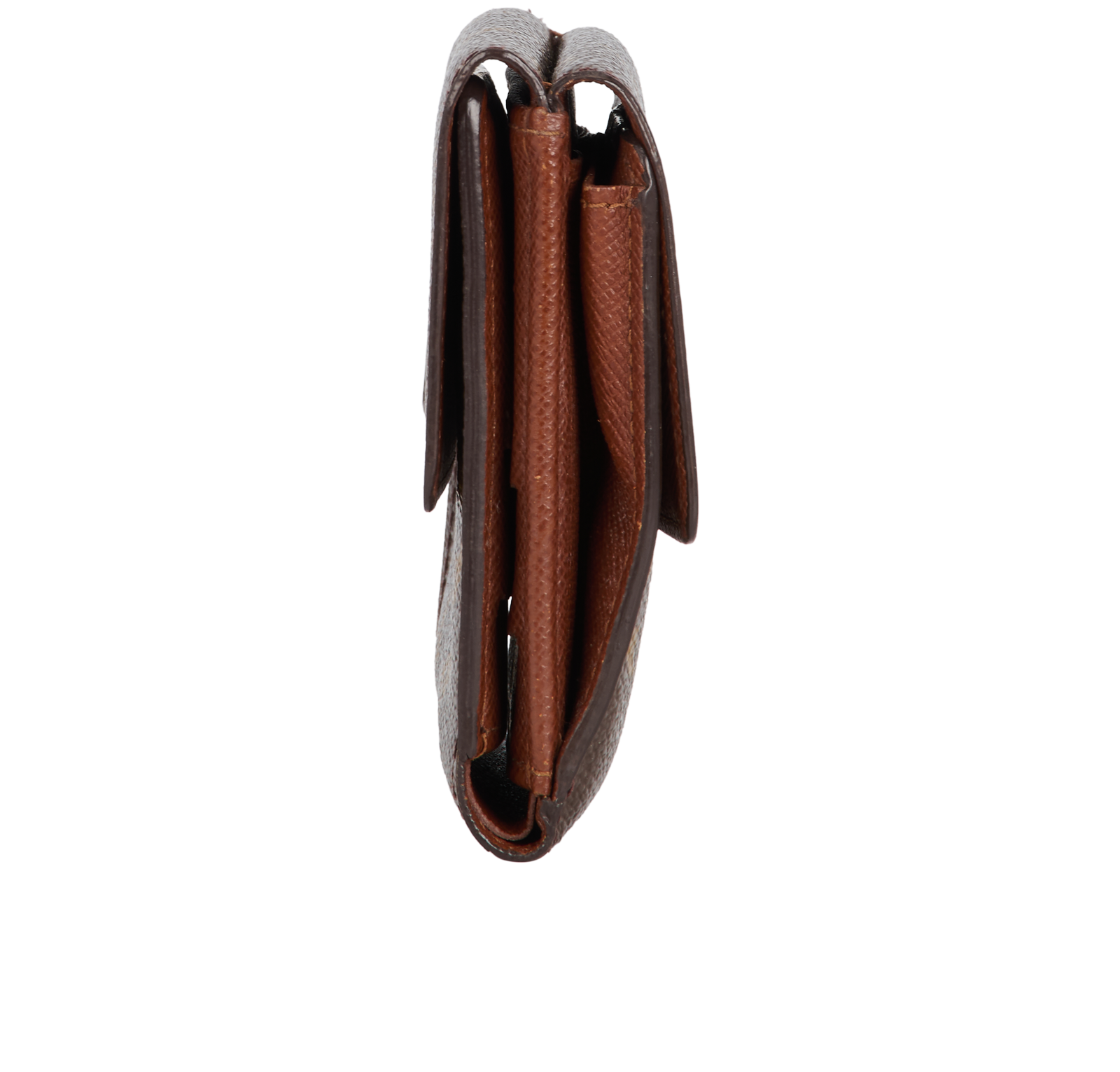 Louis Vuitton Bi-Fold Wallet, &pound;170, Accessories, Brown, Canvas, Side view